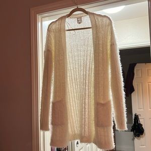 Cream colored cardigan